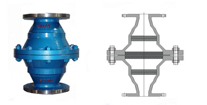 FPB天然氣阻火器結構圖 FPB天然氣阻火器結構圖